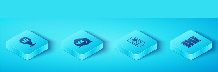 set isometric ui or ux design color palette vector image
