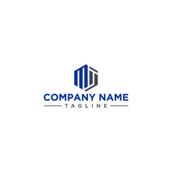Letter mt logo with rhombus square design style Vector Image
