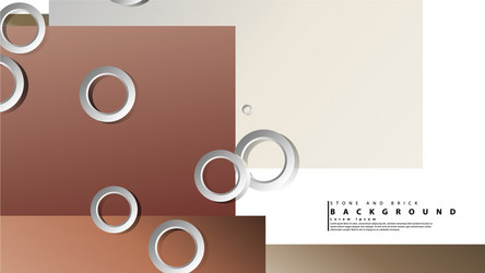 Ring abstract rectangular background with drop vector