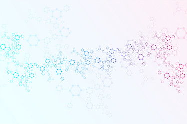 Science network pattern connecting lines and dots vector