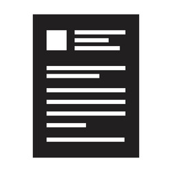 application icon for business file data vector image