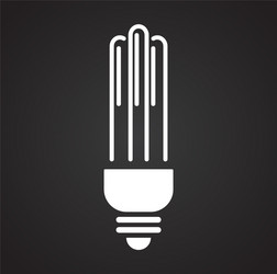 bulb icon on background for graphic and web design vector image