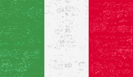 grunge italian flag vector