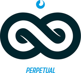 Infinity loop conceptual logo special sign vector