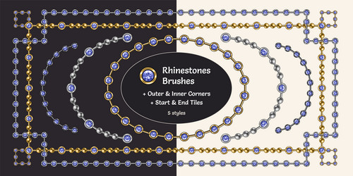 Rhinestones Vector Images (over 3,400)