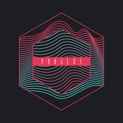 abstract background with dynamic waves vector image