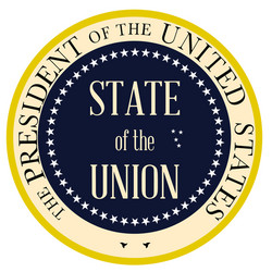 Presidential Seal Button vector