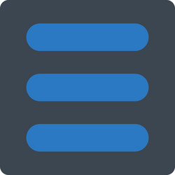 stack flat smooth blue colors rounded button vector image