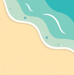 Summer beach background with copy space vector