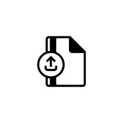 file upload line icon linear style sign vector image
