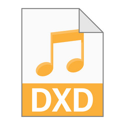 modern flat design of dxd file icon for web vector image