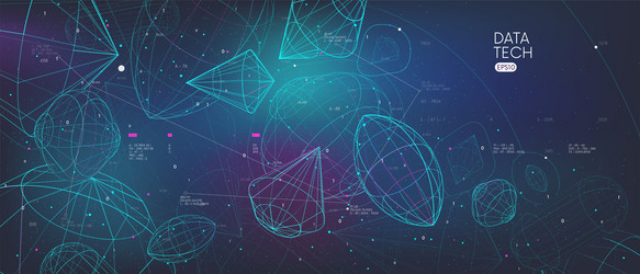 sorting and analysis digital database vector image