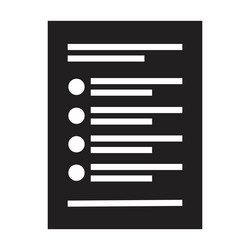 task icon for business file data and document vector image