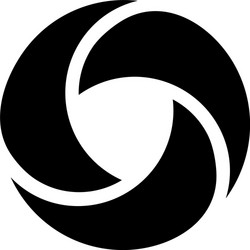 shutter icon in flat style for apps ui websites vector image