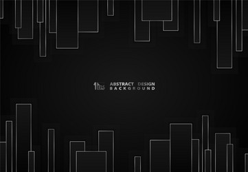 abstract black square stripe line pattern vector image