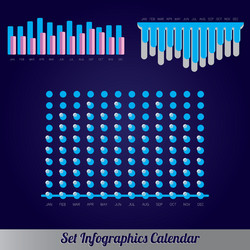 detail infographic calendar vector