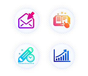technical documentation open mail and project vector image