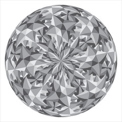 Sphere with a cubic pattern along the surface vector