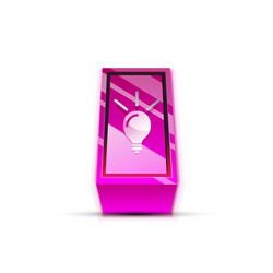 light bulb new idea concept web button vector image