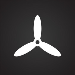 propeller icon on background for graphic and web vector