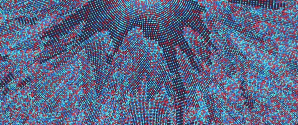 Dynamic Color Circle Pattern vector image