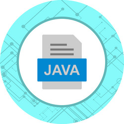 Java file document icon vector