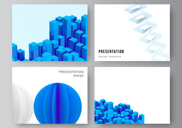 layout presentation slides design vector image