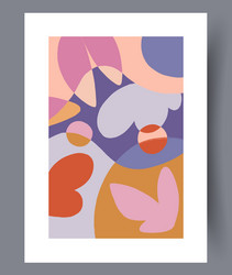 Scandinavian Abstract Print vector image