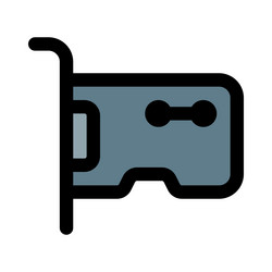 graphics card for video display and processing vector image