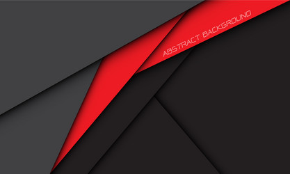 Abstract red banner shadow line geometric overlap vector