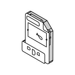 pdf file format document isometric icon vector image