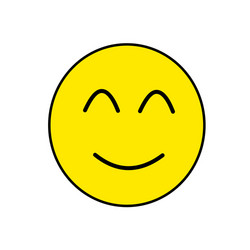 Smile emoticon good for chat apps vector