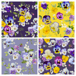 Vintage floral background - seamless pattern Vector Image