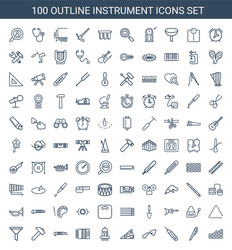 Instrument icons vector