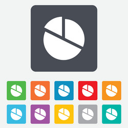 Pie Chart Icon - Data Visualization vector image