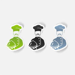 Realistic design element cook vector