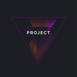 abstract background with a colored dynamic vector image