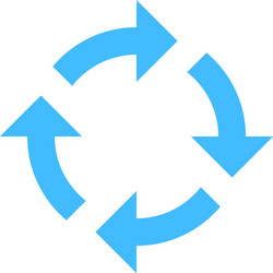 arrow sign rotation icon reload button refresh vector image