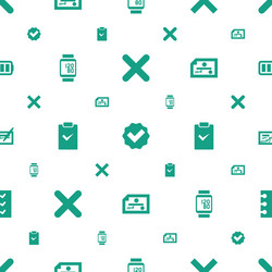 check icons pattern seamless white background vector