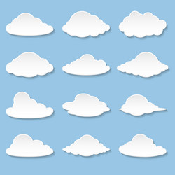 clouds icon vector