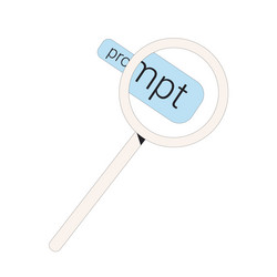 prompt engineering visual and text neuron network vector image