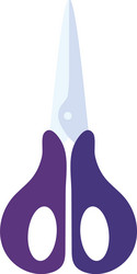 Purple scissor design Royalty Free Vector Image
