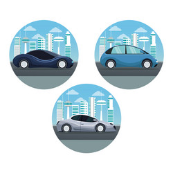 White background with circular frame set vector