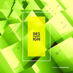 3d blocks structure background template green vector image