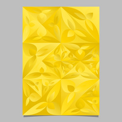 golden geometrical mosaic floral page background vector