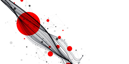 abstract flowing wave lines design element vector image