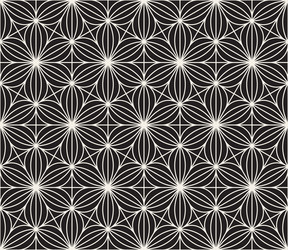 seamless pattern repeating geometric elements vector image