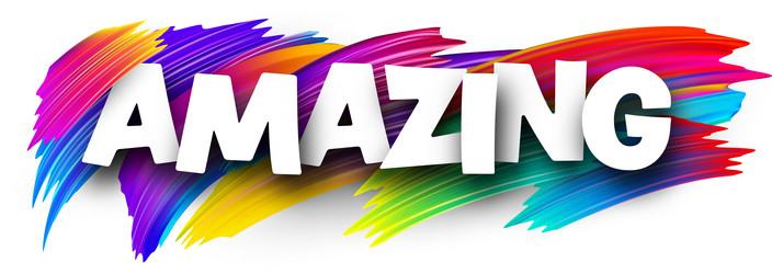 Best value paper word sign with colorful spectrum Vector Image