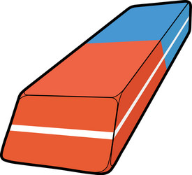 Rubber eraser for pencil and pen vector