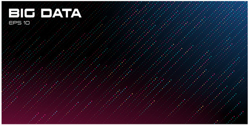 big data visualization dynamic multicolored vector image